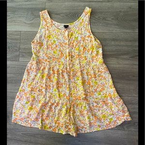 Button front tank romper☀️